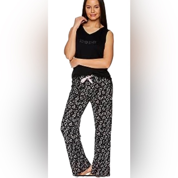 NWT BeBe Pajamas Set - Tank Top and Lounge Pajama Sleepwear Set - Picture 4 of 11